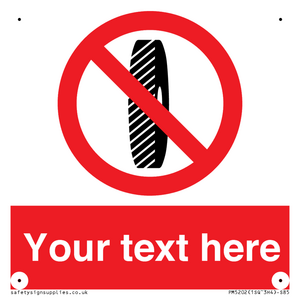 Custom Do Not Change Grinding Wheel Sign